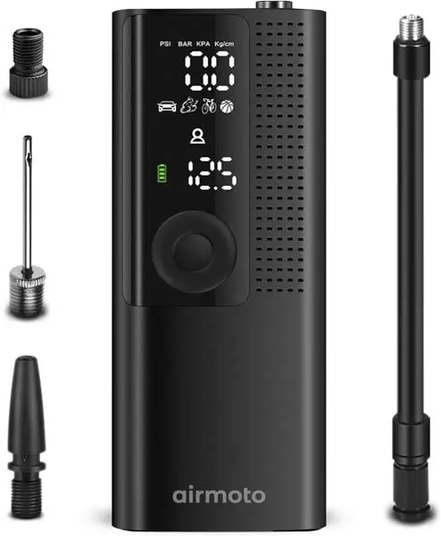 Best Small Air Compressor for Car Tires
Airmoto Portable Tire Inflator BP198